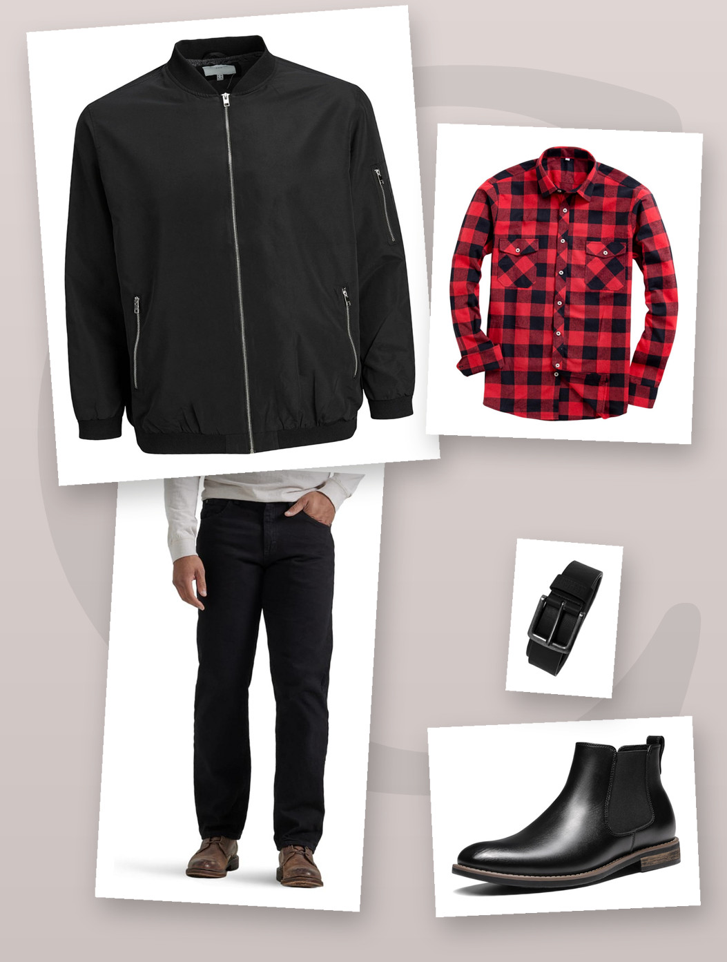 Herbst-Look Herren 2026 – Bomberjacke, Flanellhemd & Straight-Fit-Jeans kombinieren